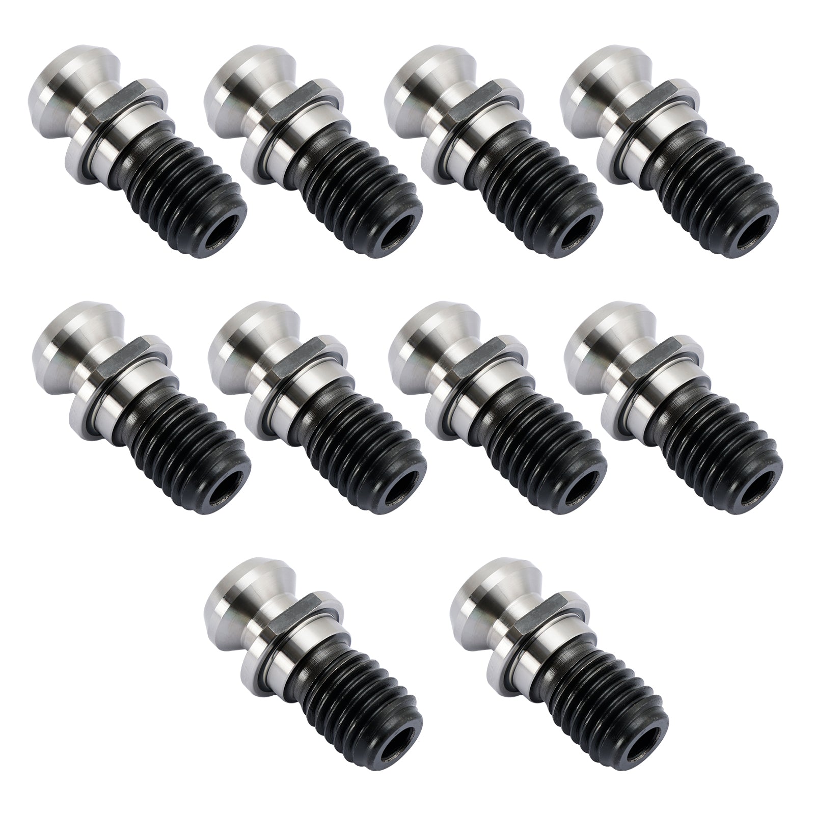 10Pcs CAT40 45° 0.740 Coolant Pull Stud Retention Knob for Mazak Fadal CNC Machines - High Precision Tool Holder Accessories for Milling, Drilling & Metalworking Operations