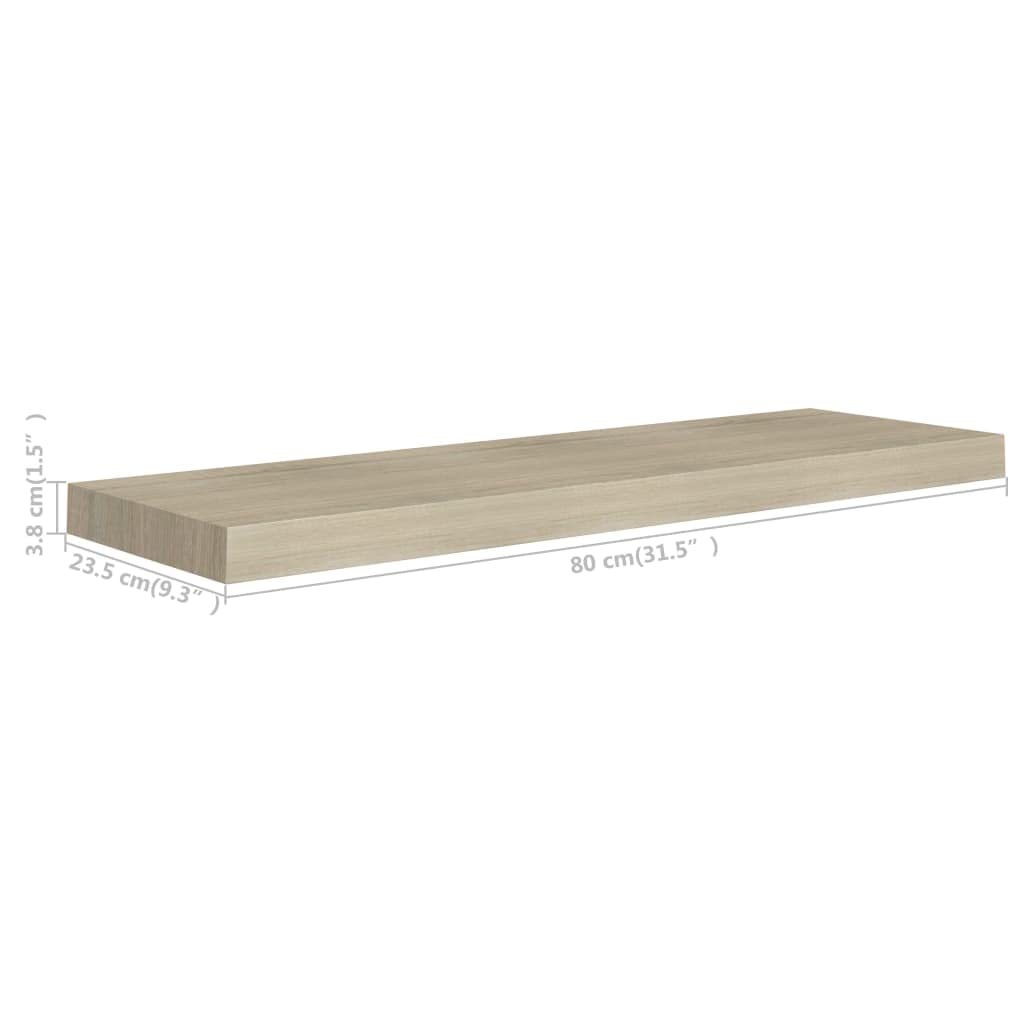 Premium Oak Floating Wall Shelf - 31.5