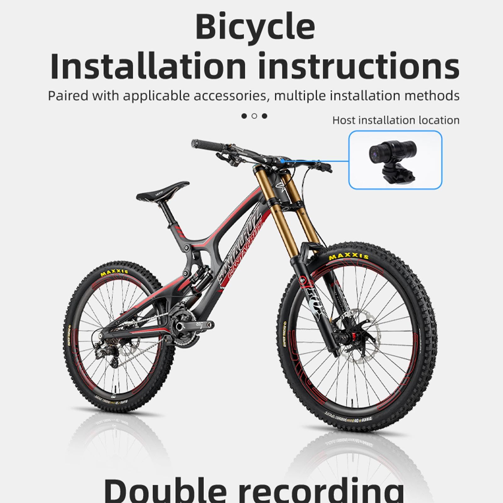 1080P Waterproof WiFi Bike Camera | Handlebar Monitor for Road Bikes & Motorcycles - Perfect for Adventure Riding