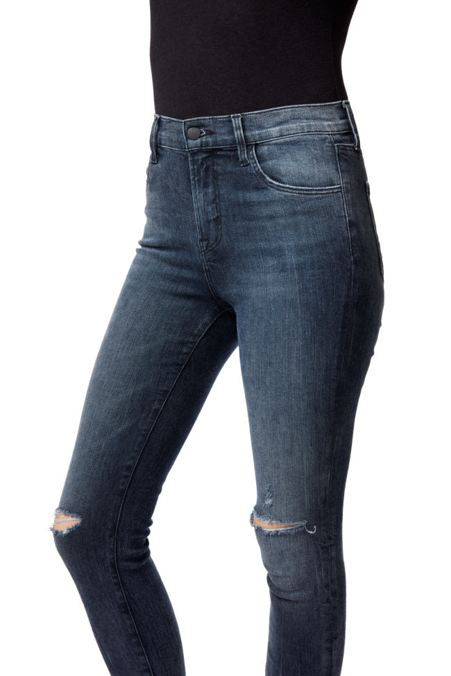 Alana High Rise Cropped Super Skinny Jeans for Women - Stretchy Denim Pants with Flurry Wash | Perfect for Casual Outfits, Date Nights & Weekend Wear