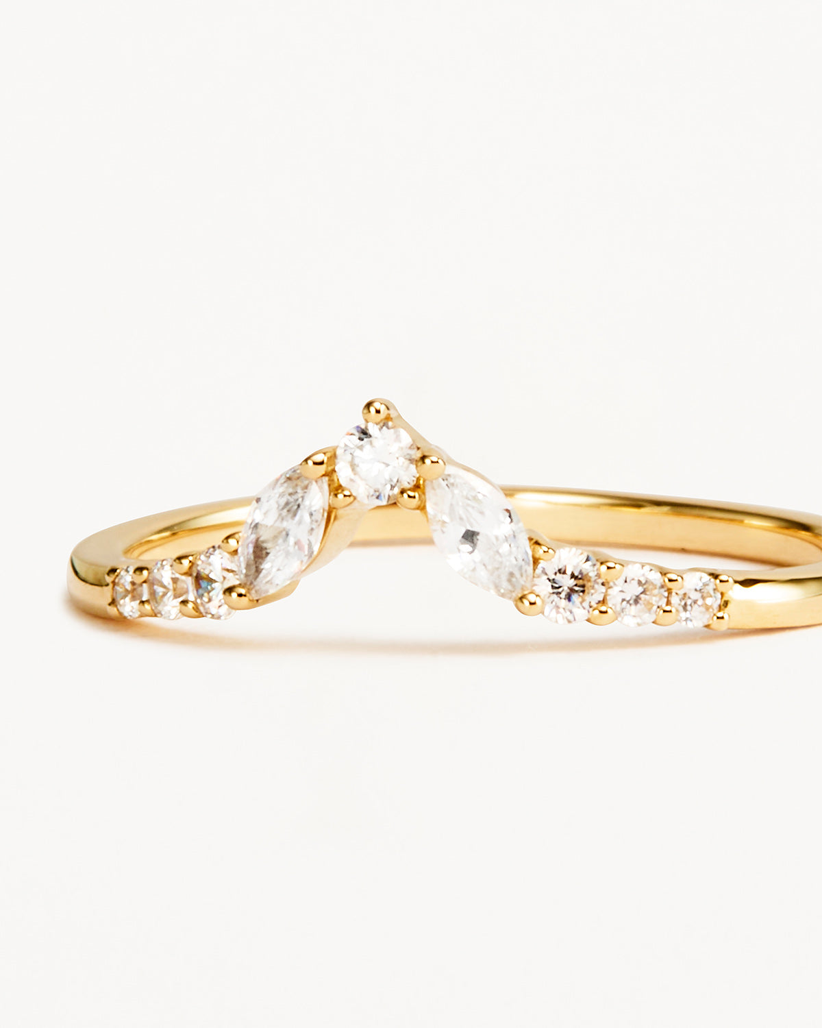 14K Solid Gold Petal Lab Grown Diamond Ring for Women - Dainty Floral Engagement Wedding Band - Perfect for Proposals, Anniversaries & Everyday Elegance