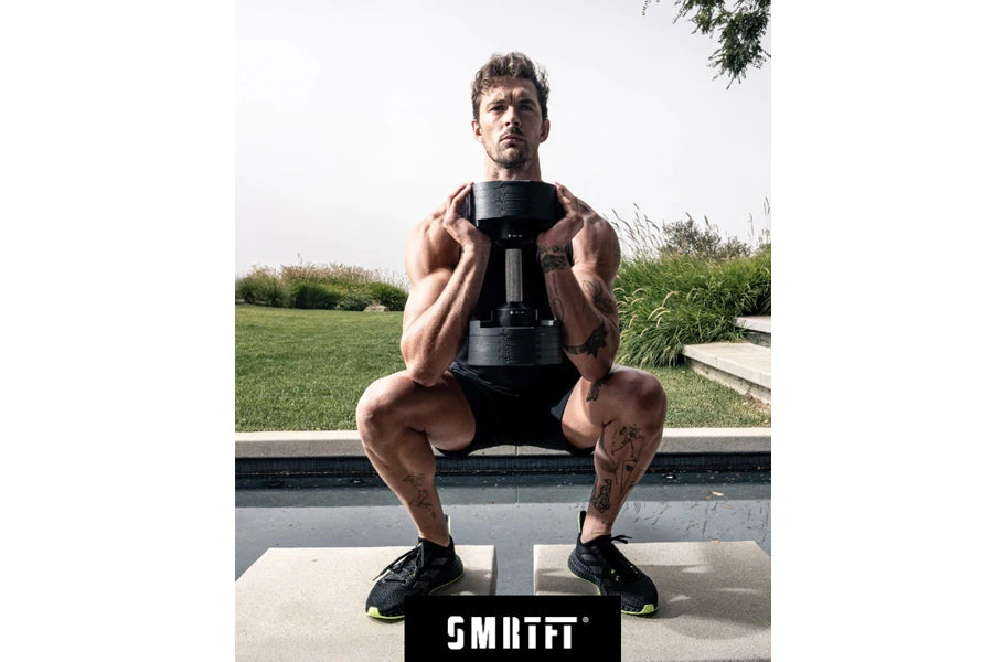 NÜOBELL 50lb Adjustable Dumbbells Set - Ash Color - Home Gym Equipment for Strength Training & Weight Lifting - Perfect for Small Spaces & Full-Body Workouts