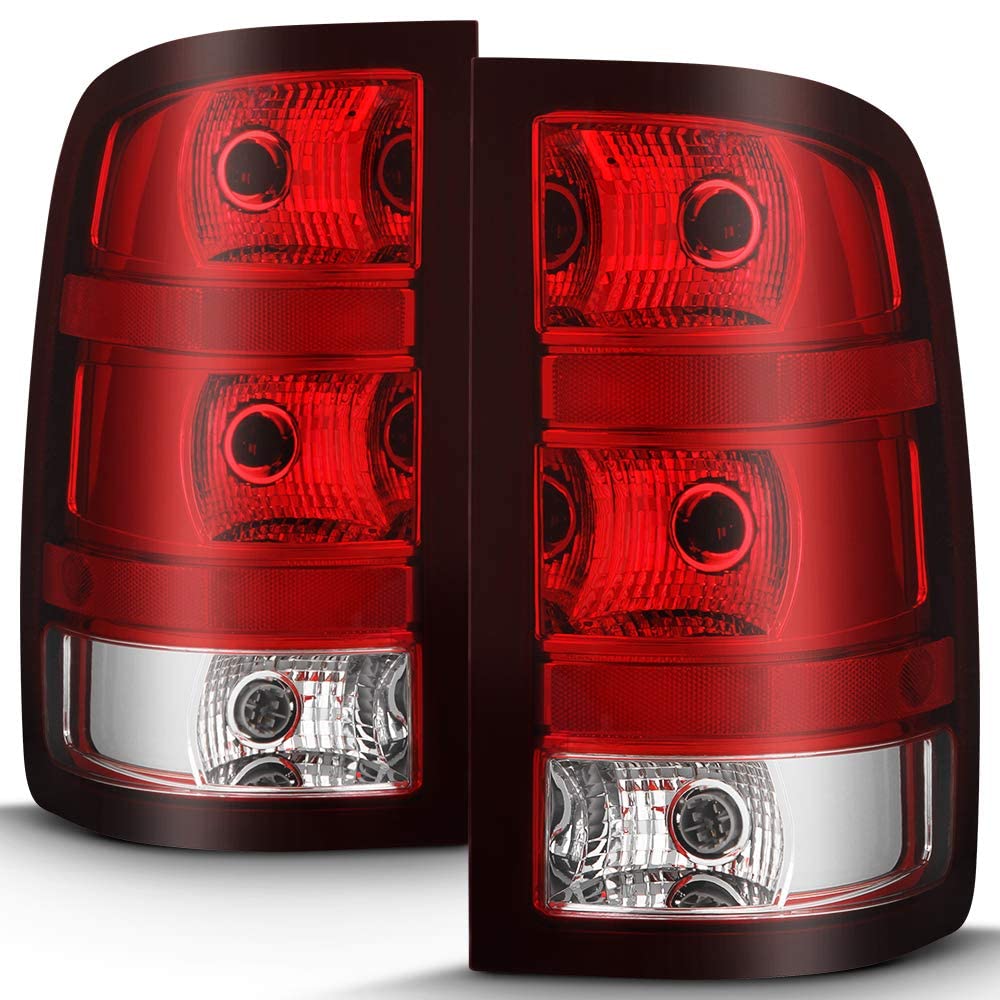 ACANII Plug & Play LED Tail Lights for 2007-2013 GMC Sierra 1500/2500/3500HD - Pair (Left & Right) - Durable Replacement for Enhanced Visibility & Style - Perfect for Night Driving, Off-Roading & Truck Customization