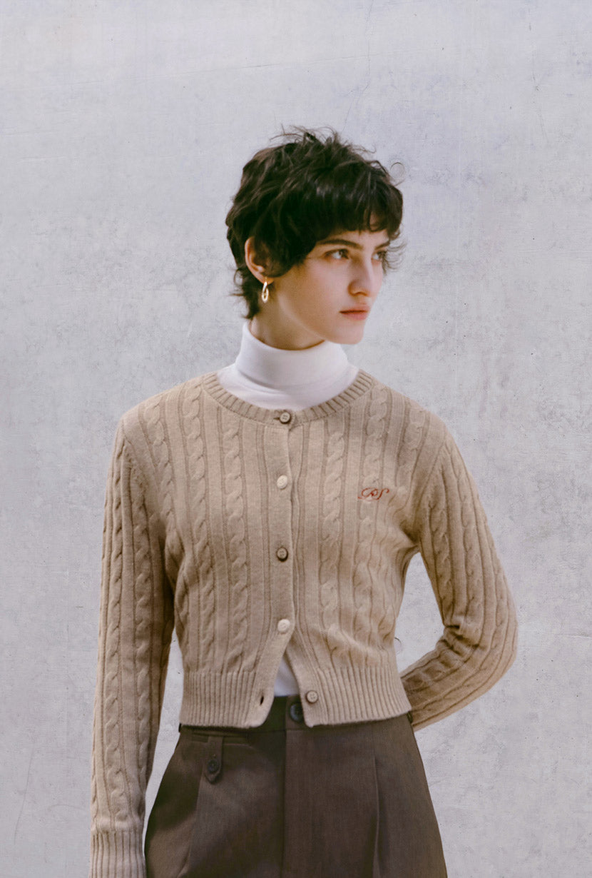 Lally Cardigan Tan - Soft & Stylish Women's Knit Sweater for Casual Wear & Fall Fashion