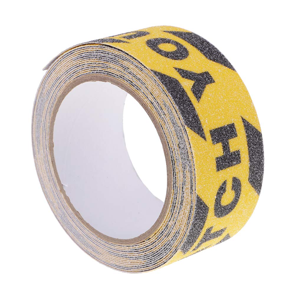 Harilla Anti-Slip Warning Tape 4.8x500cm - High Visibility Safety Floor Tape for Stairs, Steps & Hazard Areas - Watch Your Step Caution Tape for Home, Office & Warehouse Safety