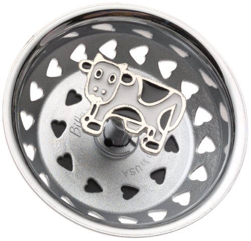 Billy-Joe 7125 Enamel Cow Kitchen Strainer - Durable Colander for Pasta, Vegetables & Fruits - Farmhouse Style Drainer for Cooking, Baking & Food Prep