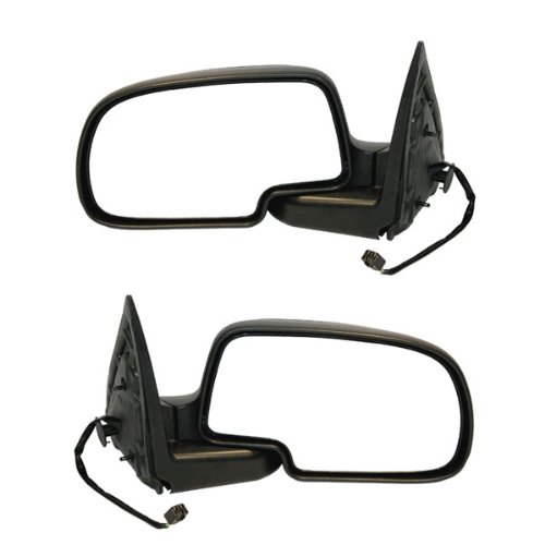 1999-2002 GMC Sierra Pickup Truck Rear View Mirror Set - Power Adjustable Non-Heated Chrome Pair for Improved Visibility & Safety | Perfect for Off-Roading, Towing & Daily Commuting