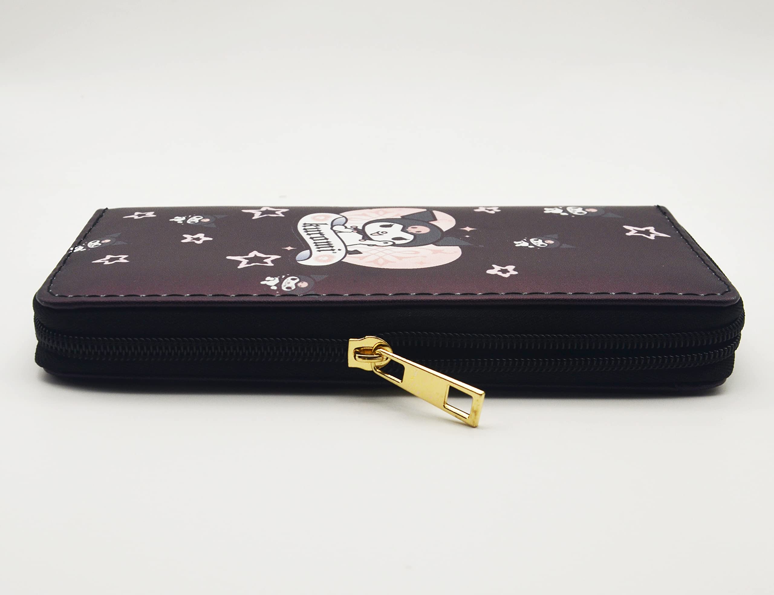 Kawaii Kumi PU Leather Wallet Purse for Women - Stylish Zipper Coin Pouch & Credit Card Holder - Perfect for Everyday Use, Travel, and Gift Giving