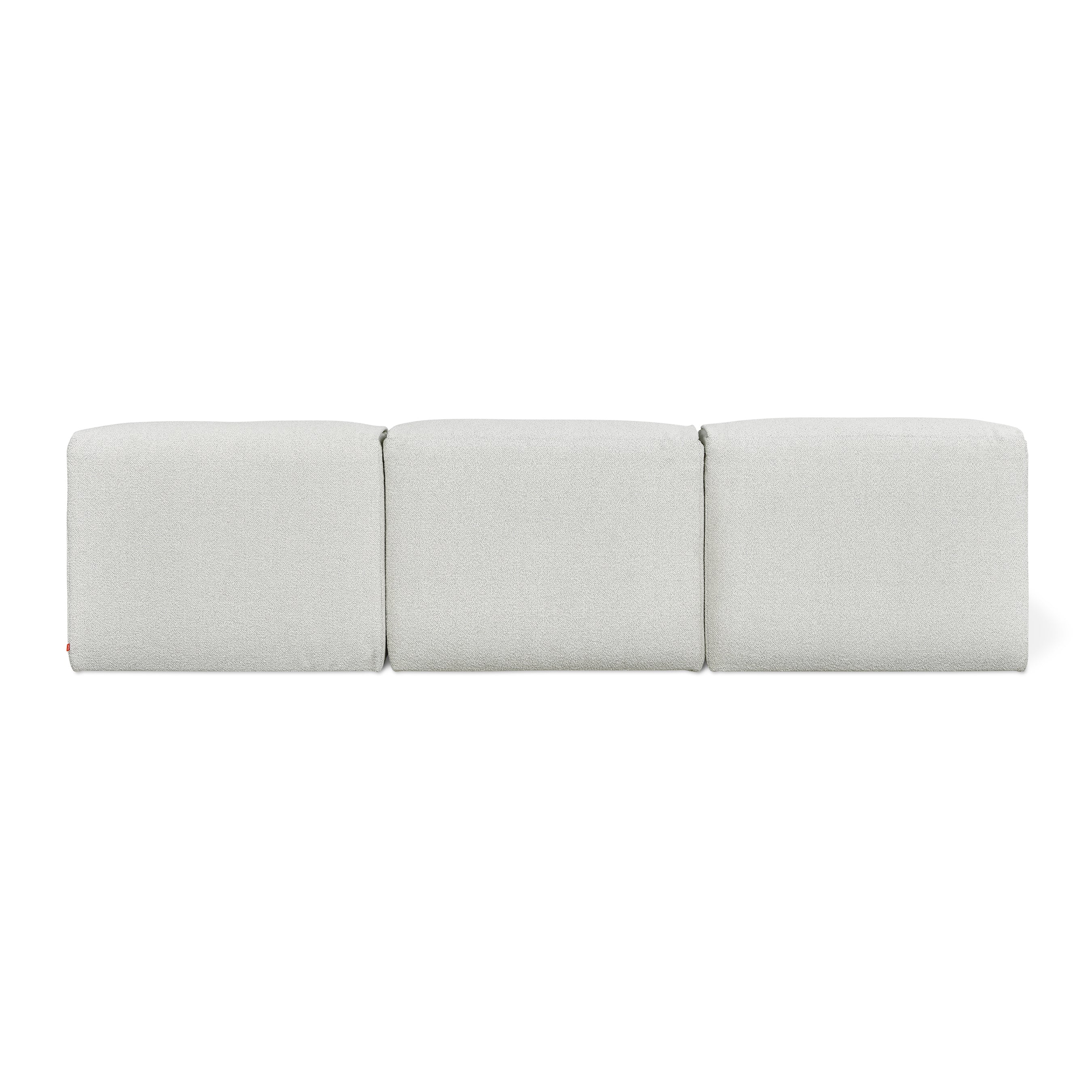 Modular 3-Piece Armless Sofa Set - Modern Sectional Couch for Small Spaces | Living Room, Apartment, Dorm & Office Seating
