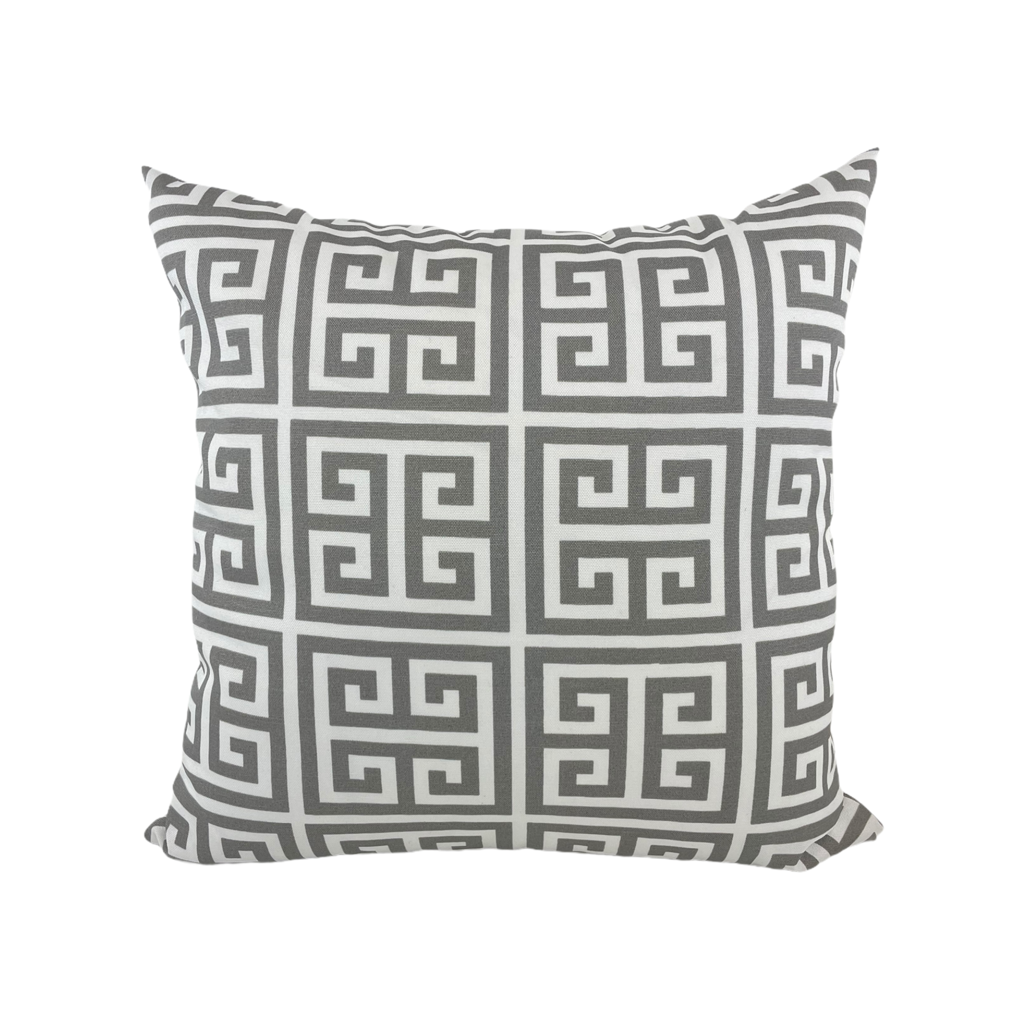 Premium Grey Outdoor Throw Pillow 17x17 - Waterproof & UV Resistant Patio Cushion for Garden, Poolside & Porch Decor