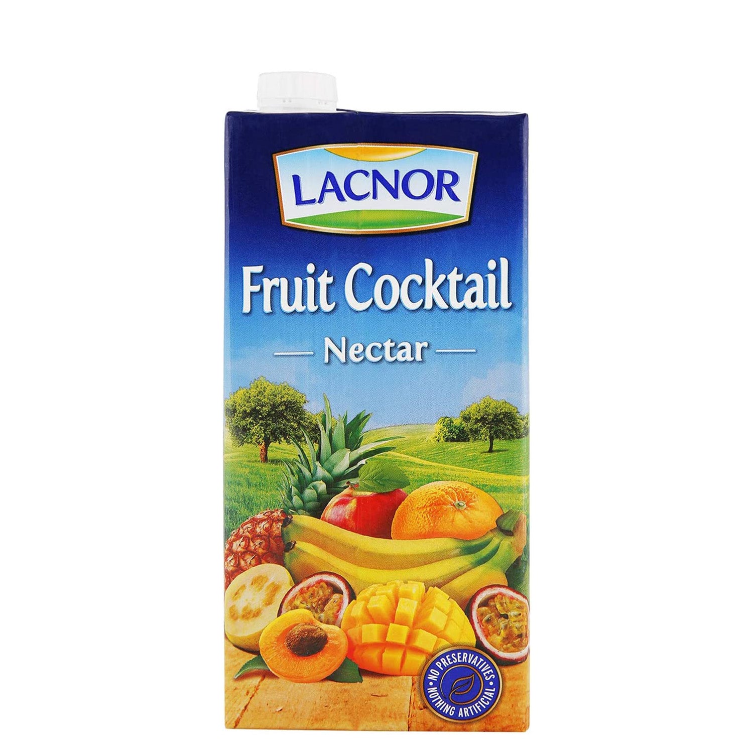 Lacnor Fruit Cocktail Nectar 1L - Premium Mixed Fruit Juice Drink for Refreshment, Parties & Healthy Snacking