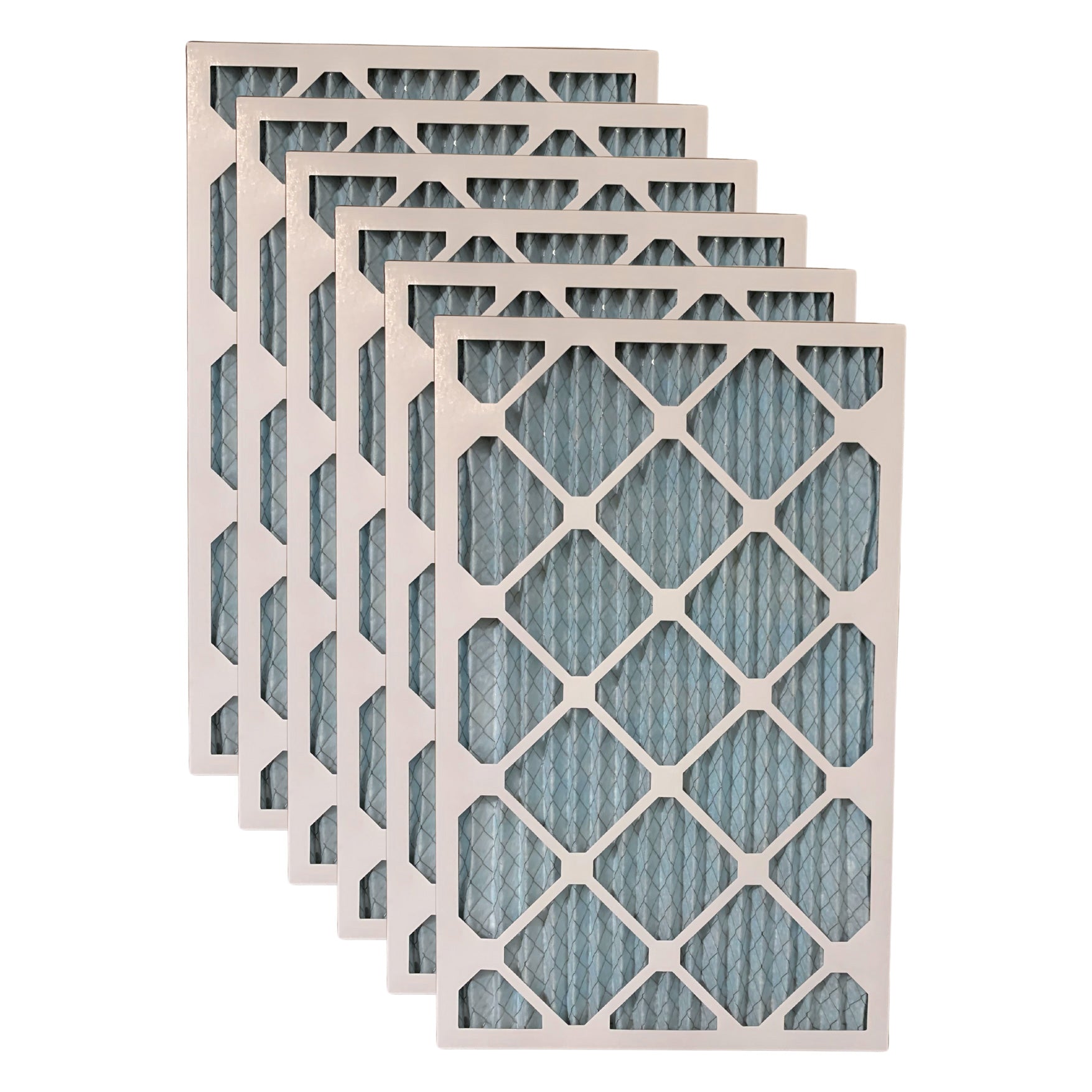 16x25x1 MERV 11 Pleated AC Furnace Air Filters - Case of 6 Pack | High Efficiency Dust & Allergen Reduction | Perfect for Home HVAC Systems, Allergies & Pet Owners