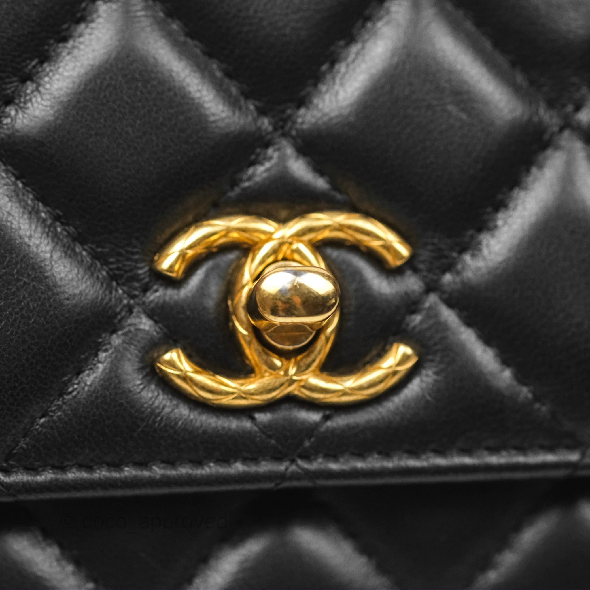 Chanel All Slide Wallet on Chain WOC with Adjustable Chain - Quilted Black Lambskin Leather Crossbody Bag for Women | Perfect for Evening Events, Parties & Daily Use