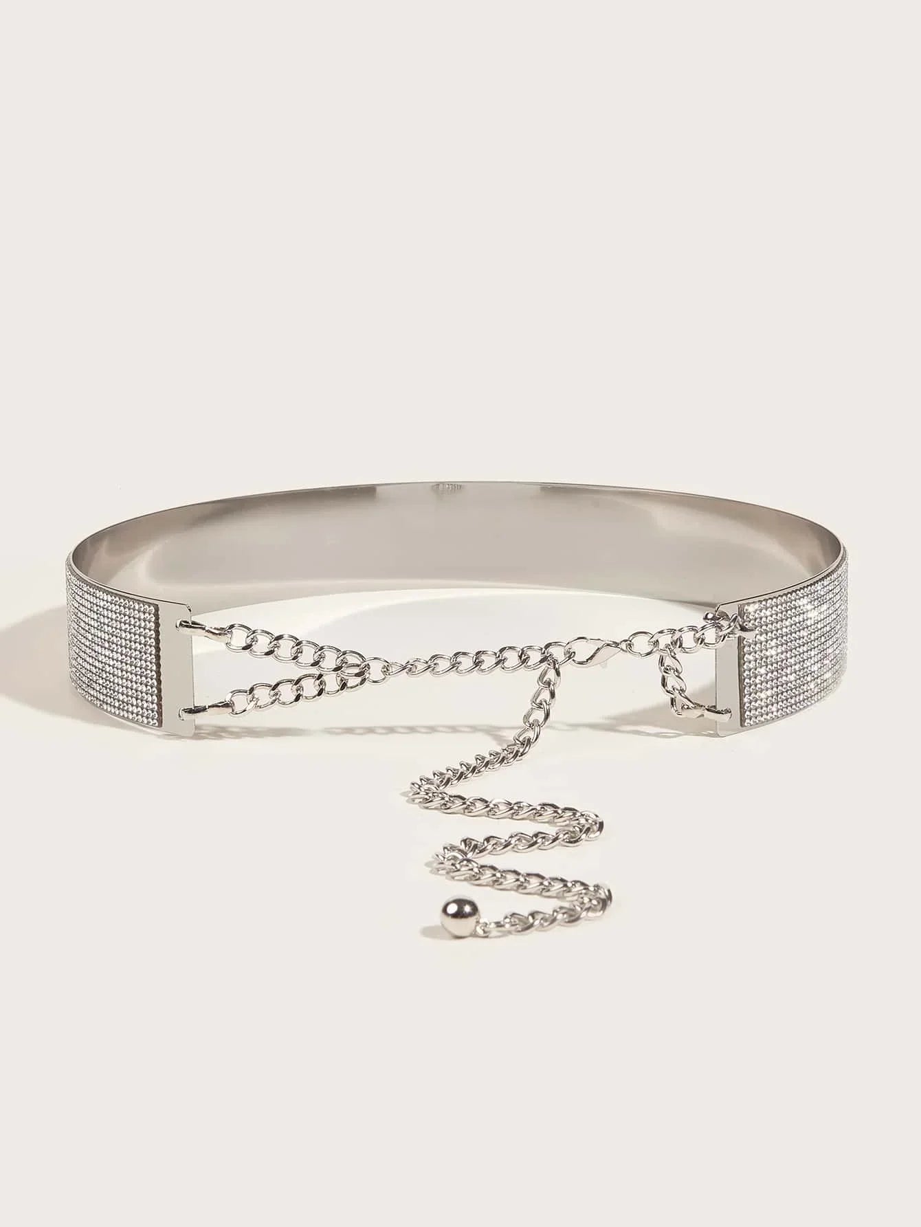 1PC Luxury Rhinestone Decor Women's Wide Belt - Elegant Dress Accessory for Formal Wear, Parties & Special Occasions