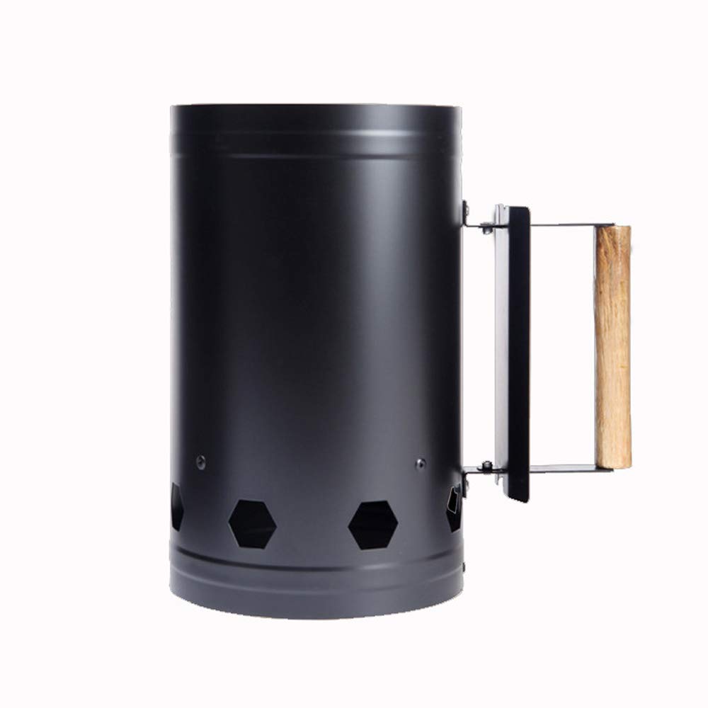 Homtoozhii Bamboo Charcoal Chimney Starter - Fast & Efficient BBQ Grill Fire Starter for Outdoor Cooking, Camping, and Backyard Grilling