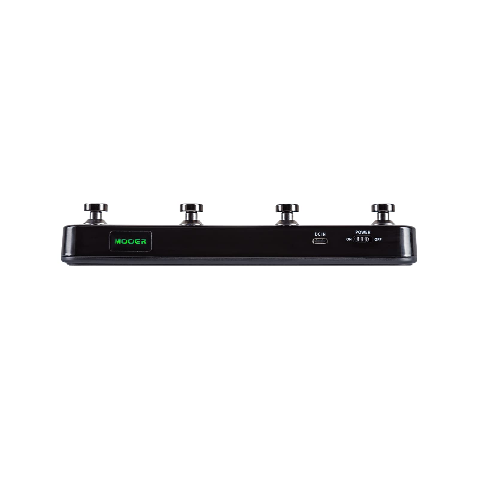 MOOER F4 Black Prime Series Wireless Footswitch Controller - Preset Switching, Looper & Drum Machine Control for Guitar Effects Pedals - Perfect for Live Performances & Studio Recording