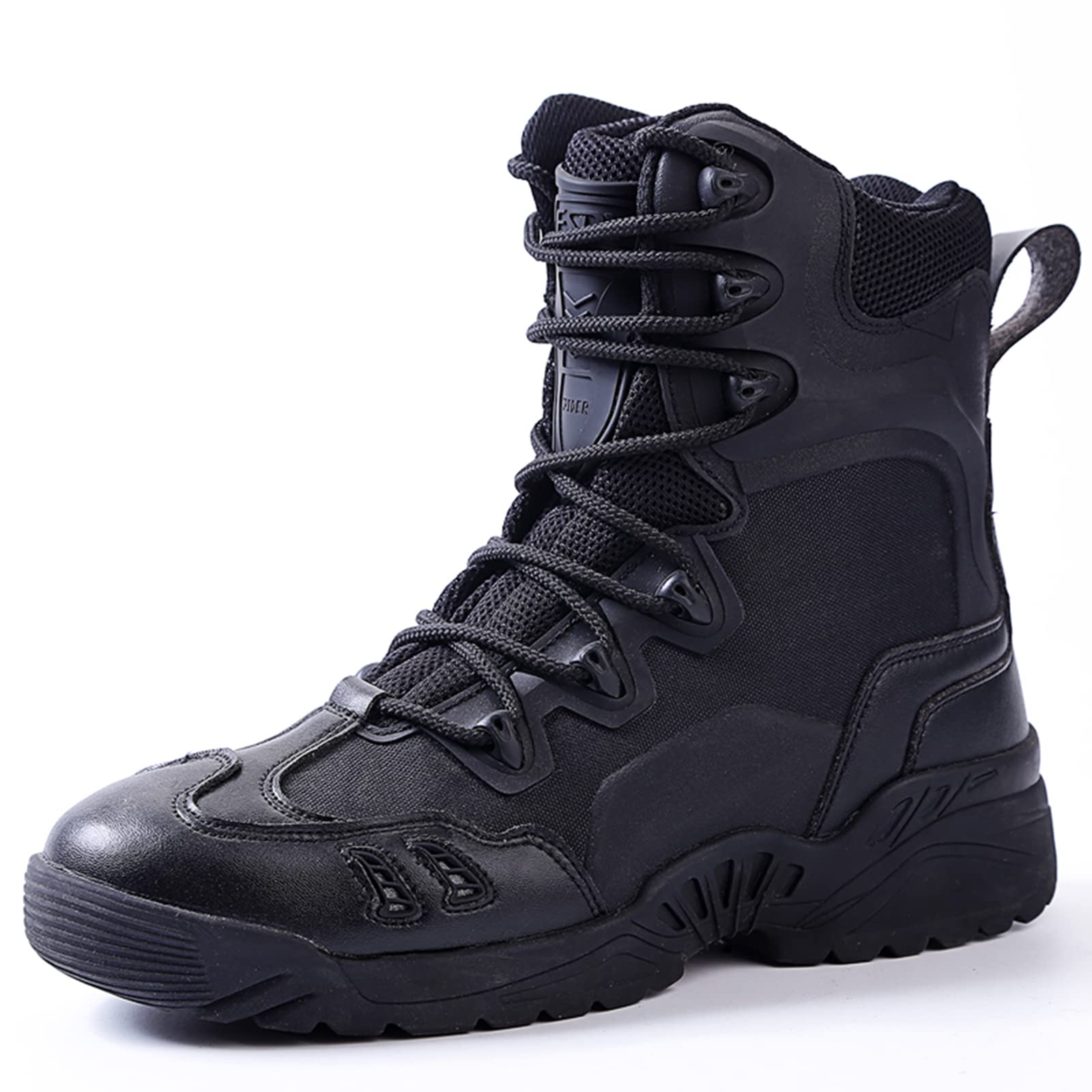 Men's Tactical Boots - High Top Combat Hiking Shoes for Outdoor, Desert & Training | Durable Military Boots for Hiking, Hunting & Work Safety