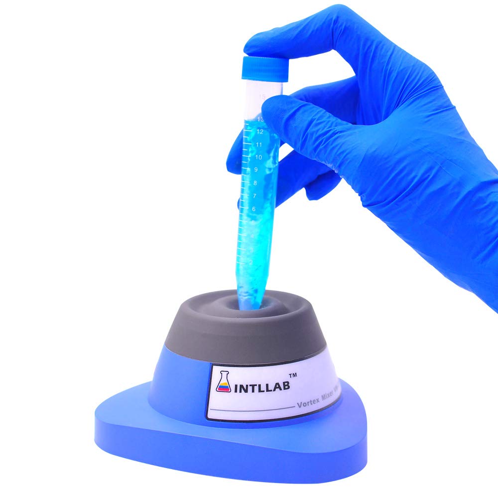 Lab Vortex Mixer with Touch Function - High Speed Vortexer for Gel Polish, Eyelash Adhesives & Acrylic Paints - Compatible with 15mL Test Tubes & Centrifuge Tubes - Perfect for Nail Salons, Beauty Labs & Scientific Research