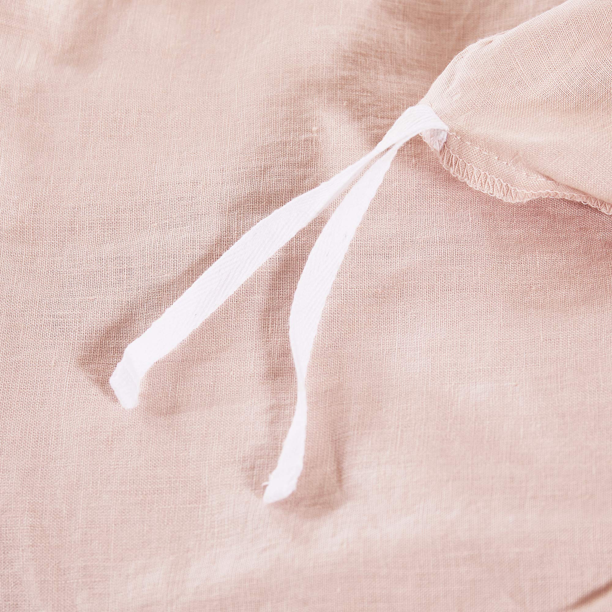 Premium 100% Washed Linen King Duvet Cover Set - Soft Breathable Bedding (106x94 Inches) - White Luxury Bedroom Decor for Hotel Style Comfort