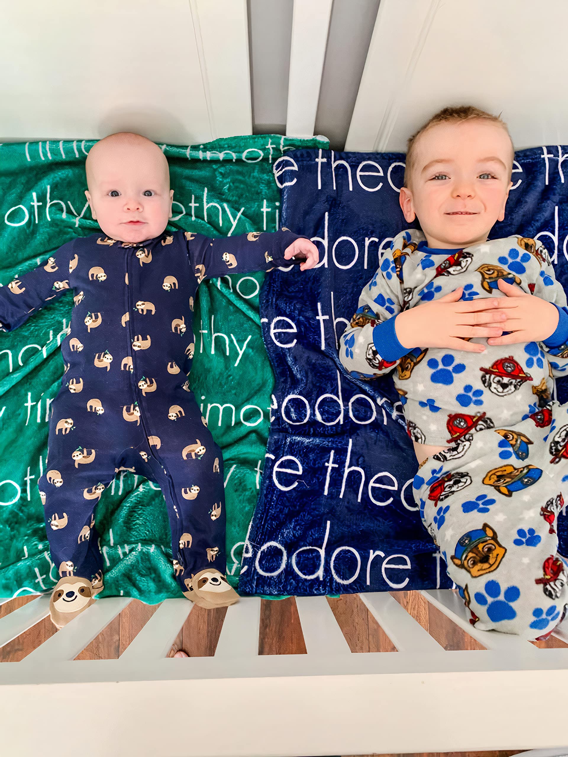 Personalized Name Blankets for Baby, Kids & Adults - Custom Fleece Blanket with Names for Mommy, Grandkids & Toddlers - Perfect Christmas Gift for Newborns, Birthday Presents & Cozy Family Moments