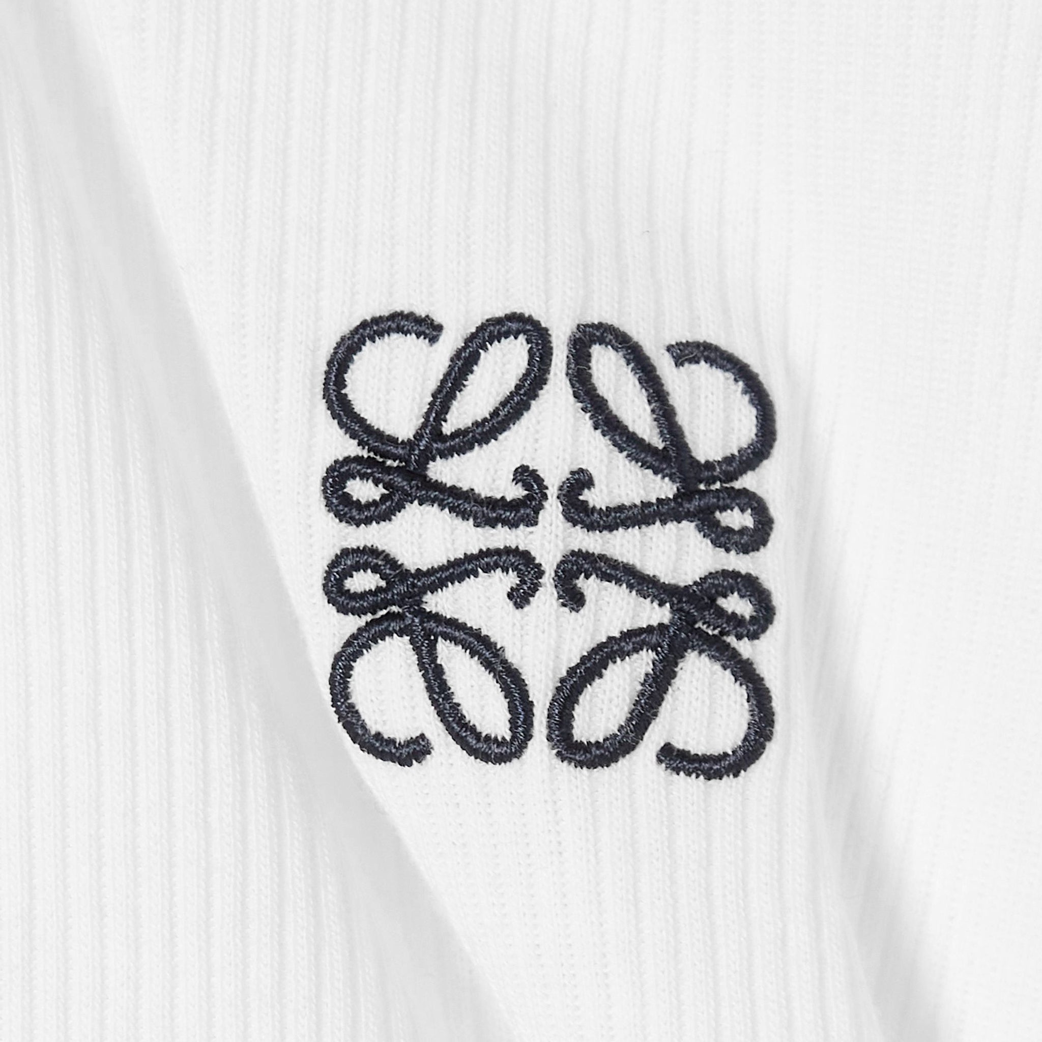 Loewe Women's Cropped Anagram Cotton Tank Top - White | Casual Summer Wear, Beach Outfit, Street Style Fashion