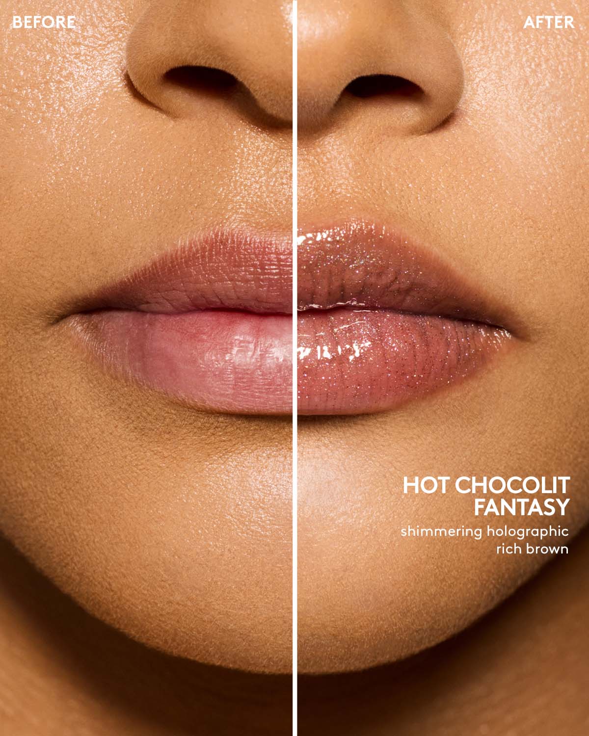 Gloss Bomb Universal Lip Luminizer - Hot Chocolit Fantasy Shade | Hydrating Plumping Lip Gloss for Full Luscious Lips | Perfect for Date Night, Parties & Everyday Wear
