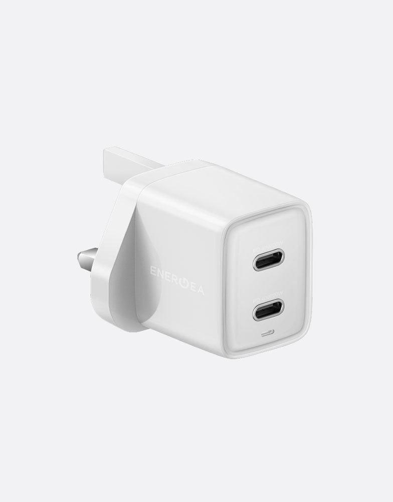 AmpCharge GaN40+ Fast Charger with UK Plug - Compact & Efficient USB-C Charger for iPhone, Android, MacBook | Perfect for Travel, Home & Office Use