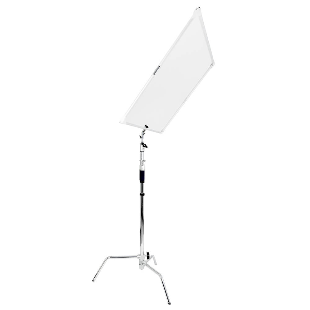 35.4x35.4 Inch Foldable Scrim Diffuser Panel with C Stand - Professional Photography Lighting Equipment for Studio, Portrait & Video Shooting