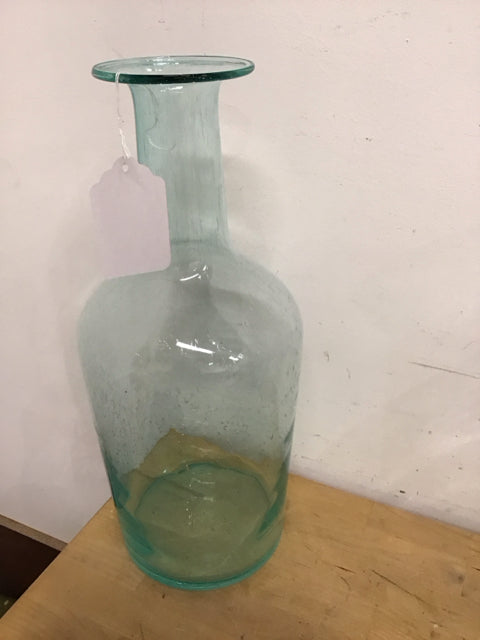 18 Seeded Glass Vase - Elegant Floral Centerpiece for Weddings, Home Decor & Gift Giving