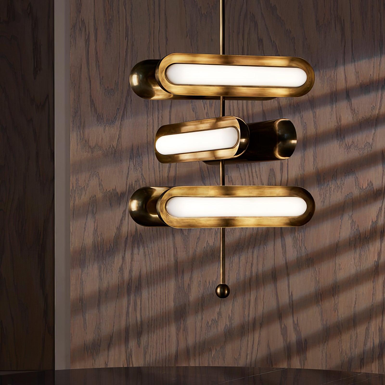 Elegant Crystal Capsule Chandelier - Modern Ceiling Light Fixture for Dining Room, Bedroom & Living Room Decor