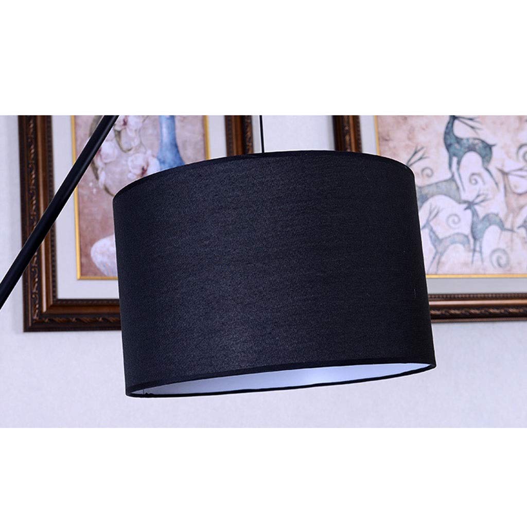GAOXIN Retractable LED Floor Lamp with Eye Protection - Adjustable Standing Light for Reading, Living Room, Bedroom, Office & Study | Modern Black Pole Light for Home & Workspace (AA+)