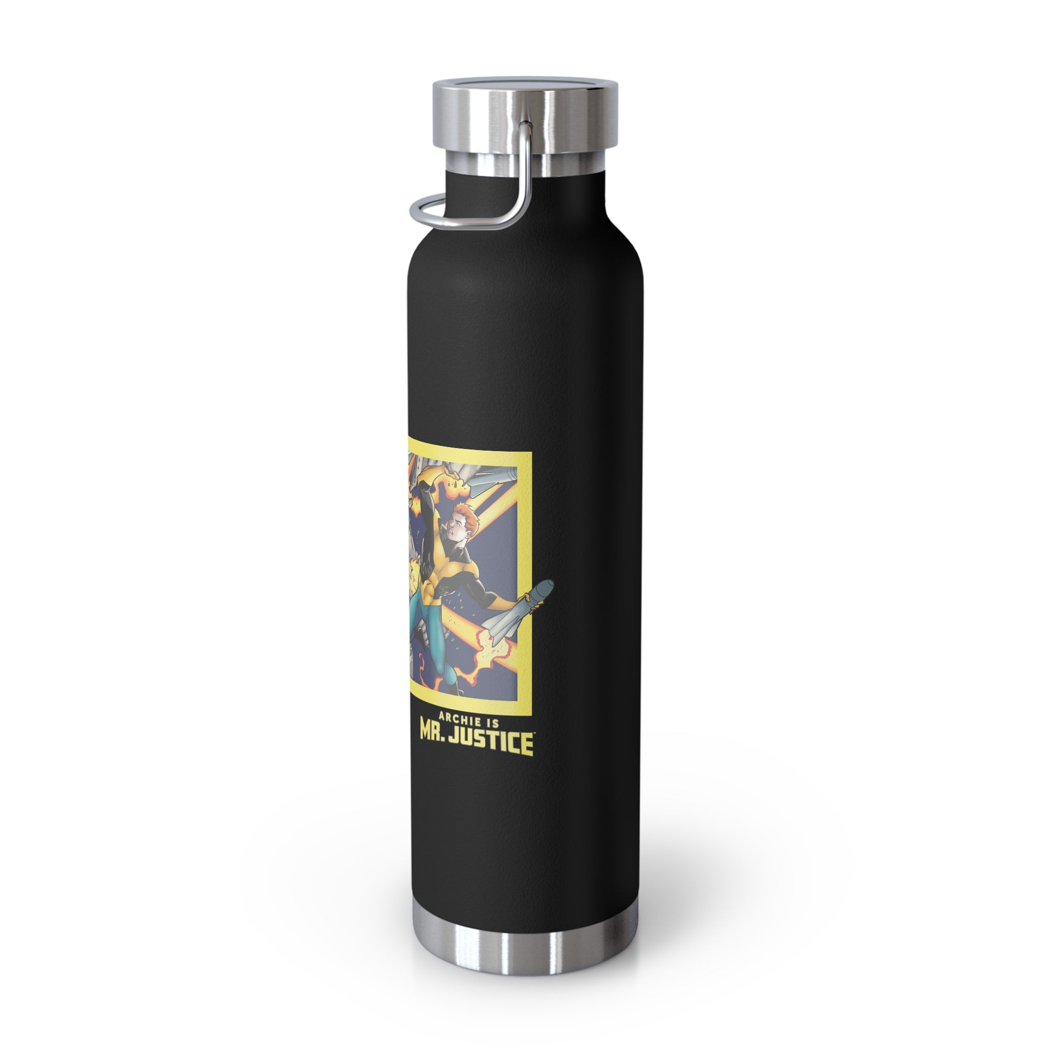 22oz Copper Vacuum Insulated Water Bottle - Stainless Steel Thermos with Leakproof Lid (5 Color Options) - Perfect for Gym, Hiking, Office & Outdoor Activities