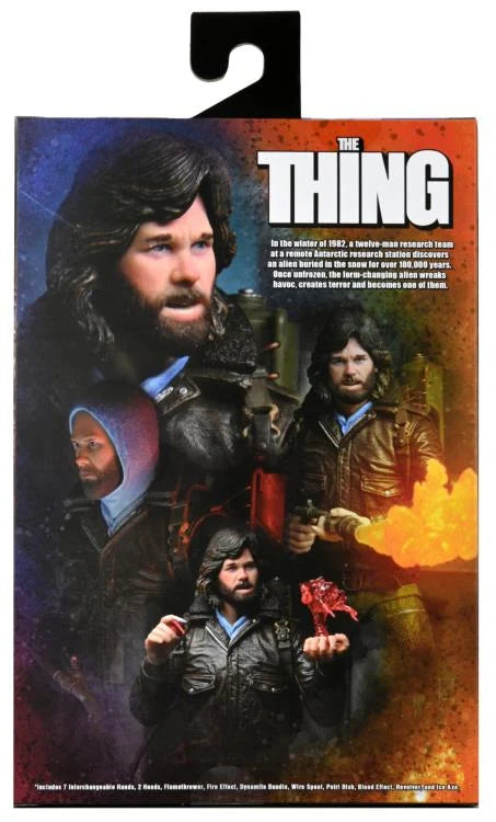 NECA The Thing Ultimate MacReady V2 Action Figure - Station Survival Edition - Collectible Horror Movie Toy for Fans & Display