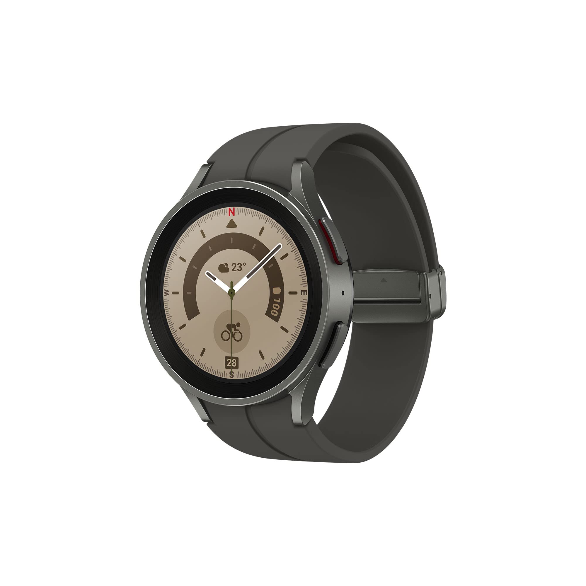 Samsung Galaxy Watch5 Pro 45mm LTE Smartwatch - Titanium Gray (Renewed UK Version) | Heart Rate Monitor, Sleep Tracking, GPS Fitness Tracker | 80hr Battery Life | Perfect for Running, Swimming & Daily Activity Tracking