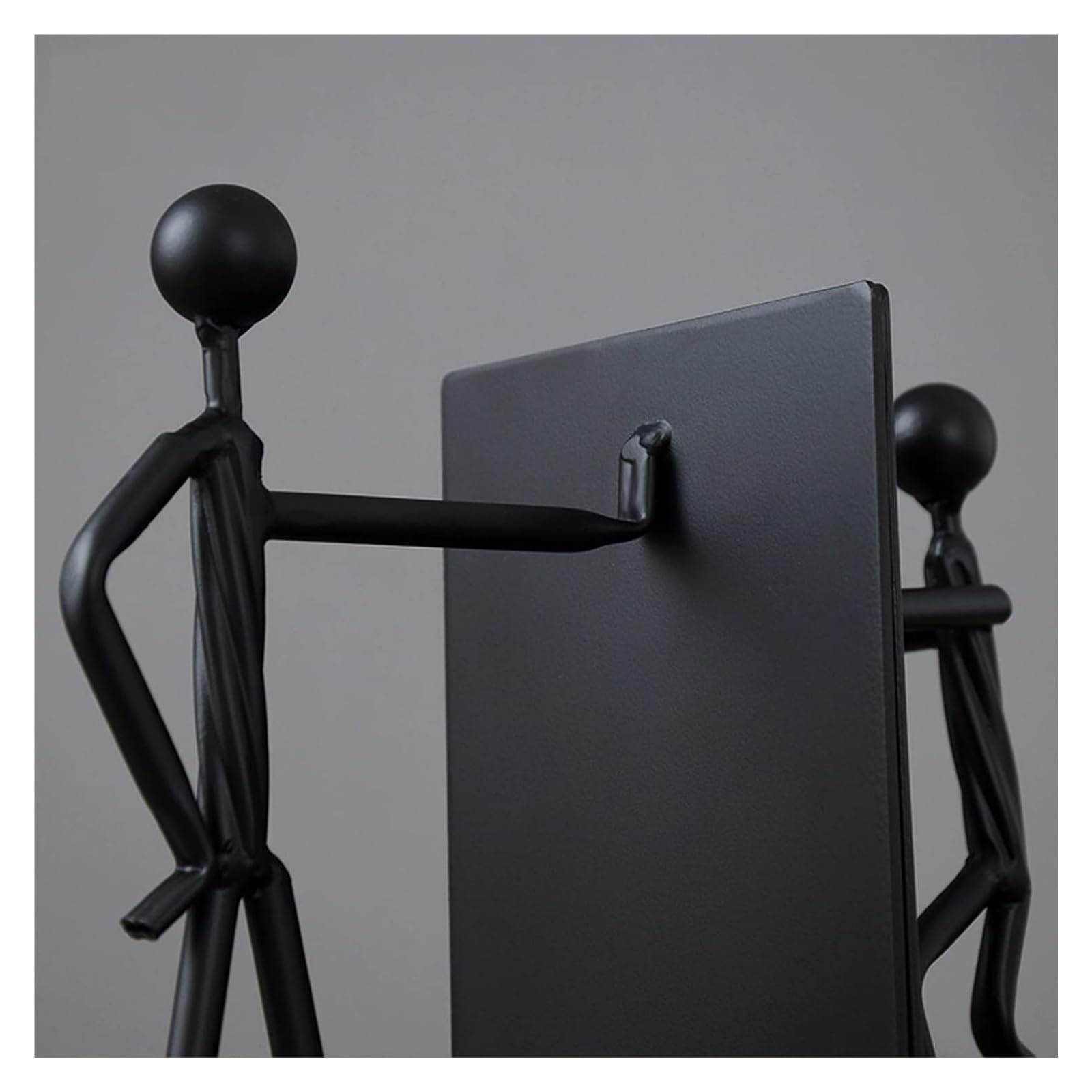 Non-Slip Metal Bookends for Heavy Books - Decorative Office & Shelf Book Supports - Perfect for Organizing Books in Home, Office, and Library