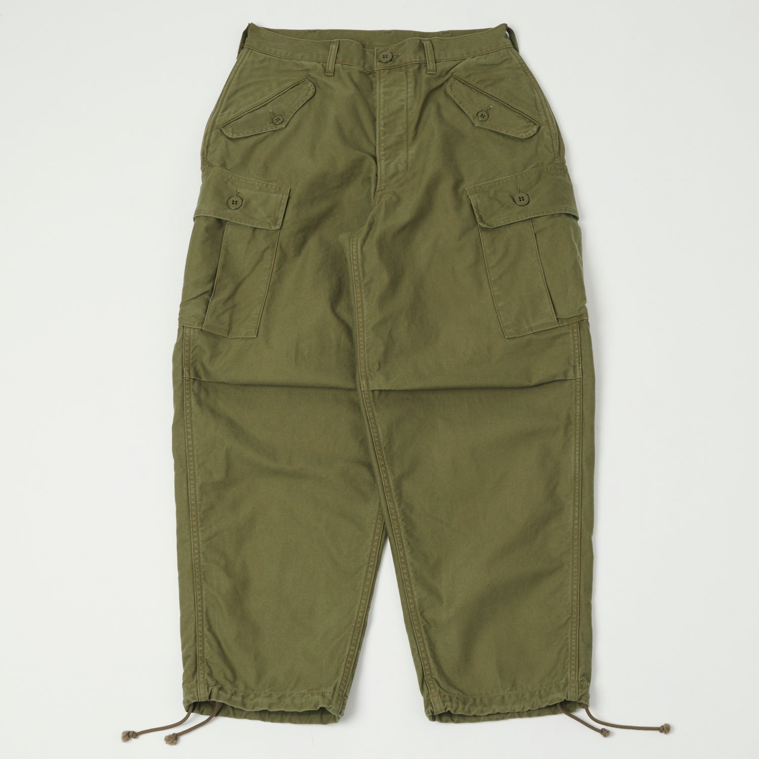 Freewheelers 'Jungle Fatigues' Military Style Tropical Pants - Olive Green Tactical Trousers for Outdoor Adventures & Jungle Exploration