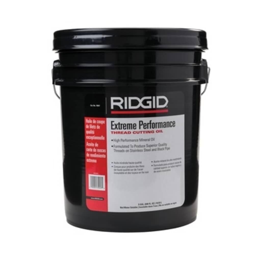 RIDGID 74047 Extreme Performance Threading Oil - 5 Gallon | High-Quality Lubricant for Pipe Threading | Ideal for Plumbing, HVAC & Industrial Applications