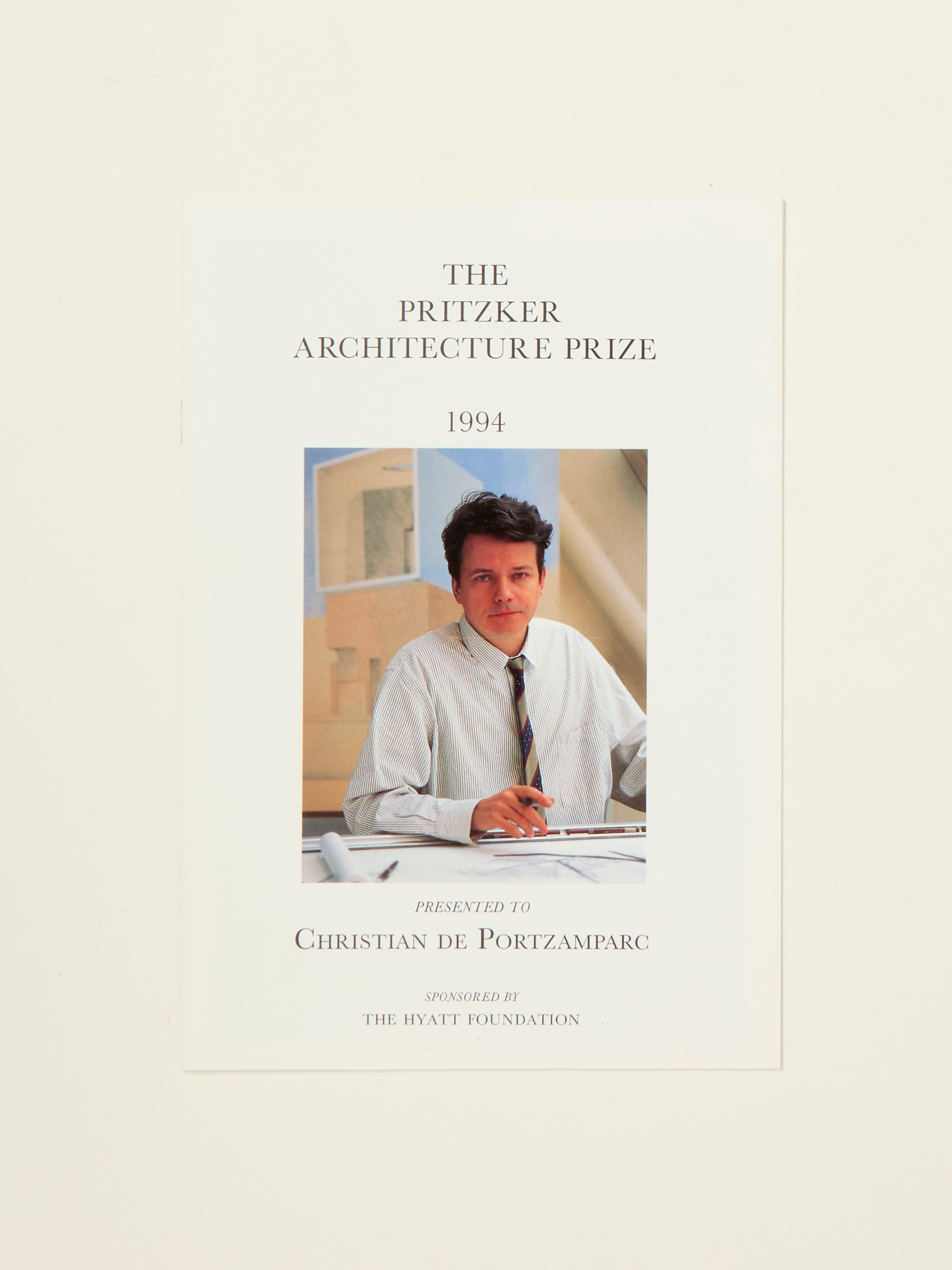The Pritzker Architecture Prize 1994 Winner - Christian de Portzamparc | Architectural Excellence Award | Perfect for Architecture Enthusiasts & Collectors