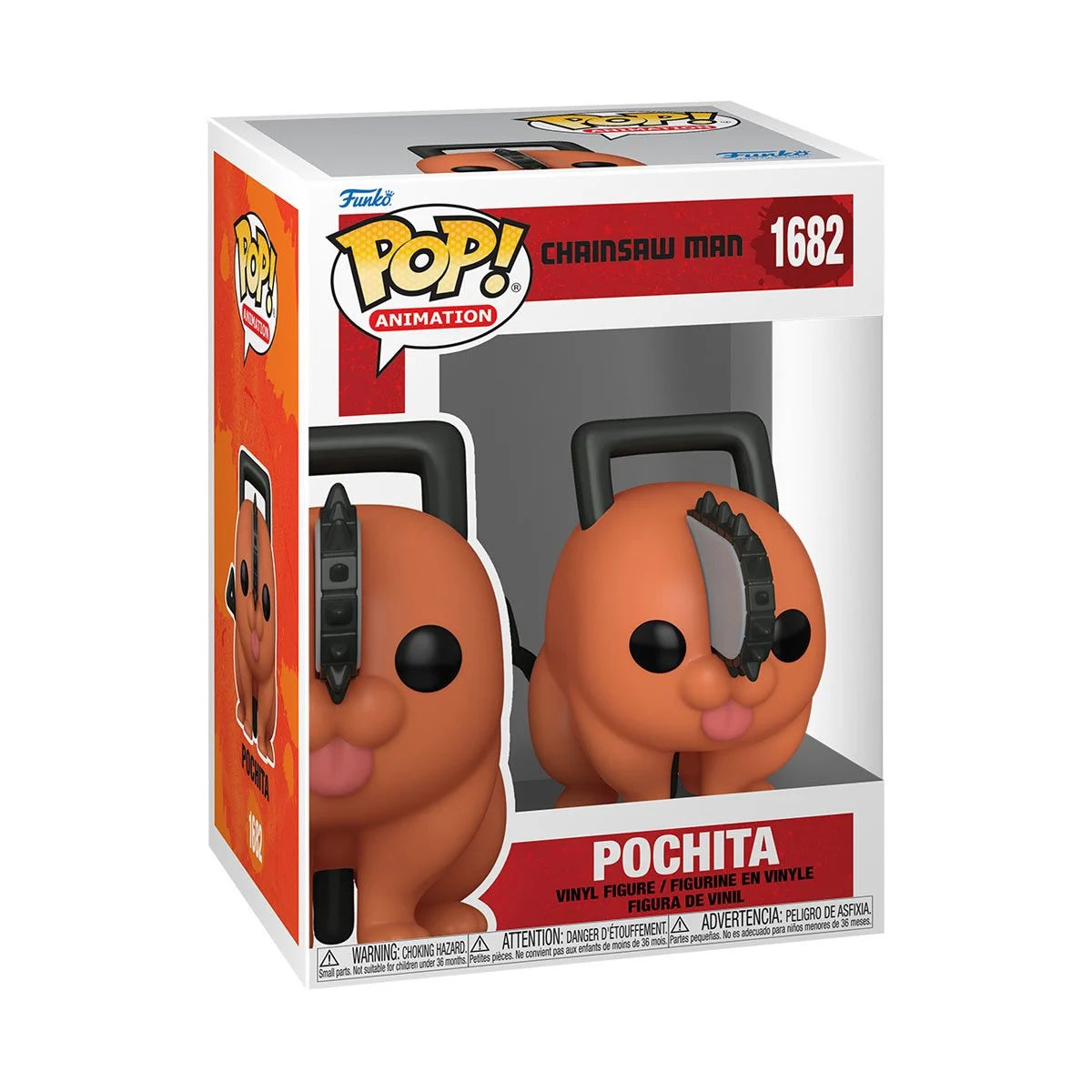 Chainsaw Man Pochita Funko Pop! Vinyl Figure #1682 - Anime Collectible for Fans & Gift Idea for Manga Lovers | Perfect for Display, Cosplay & Home Decor