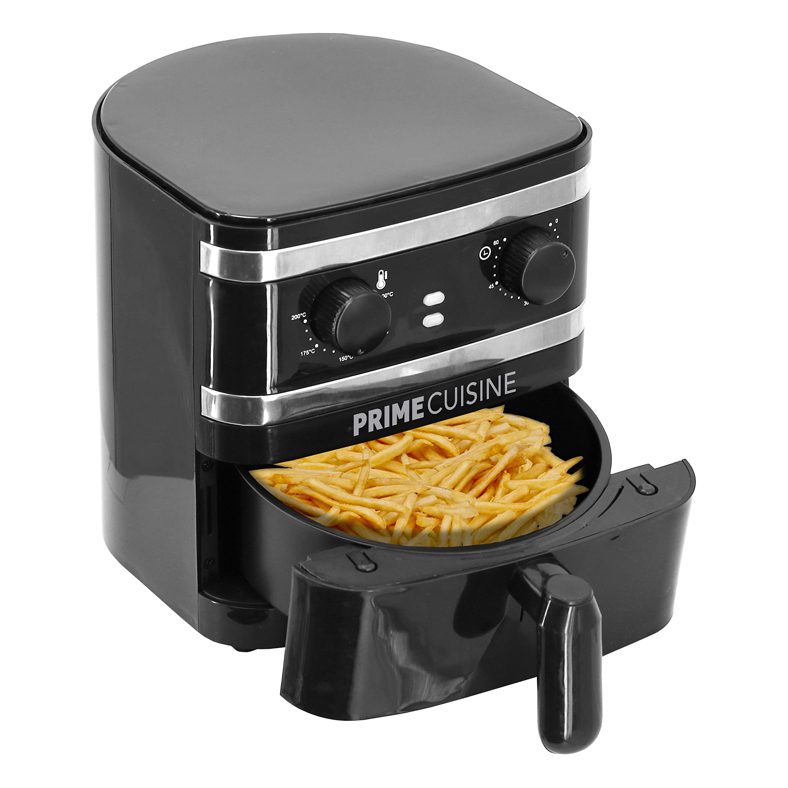 1 Liter Electric Air Fryer Oven Cooker with Temperature Control - Non-Stick Fry Basket, Auto Shut Off, Dishwasher Safe & BPA-Free - Perfect for Healthy Cooking, Small Kitchens & Dorm Rooms - Black