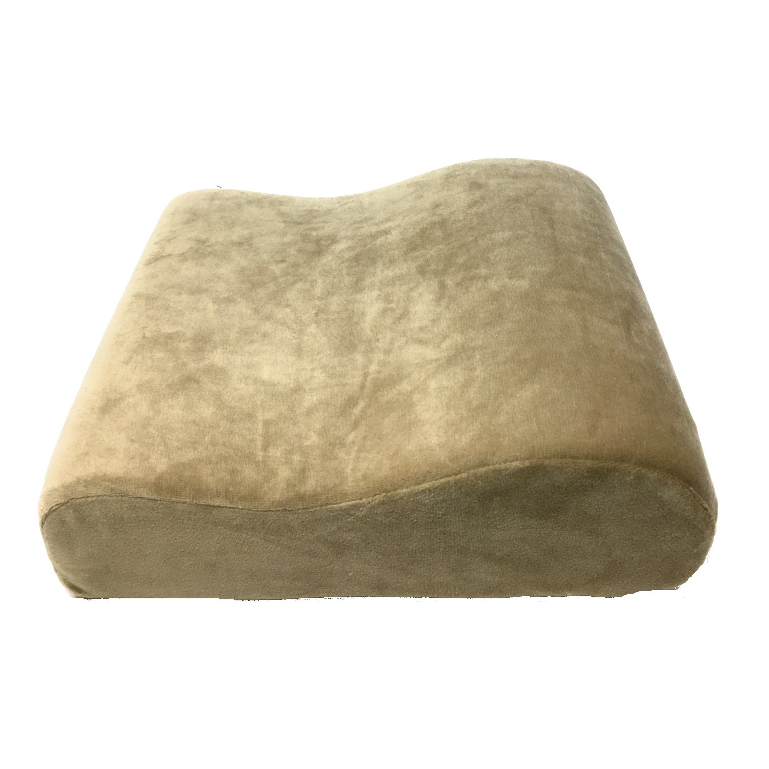 Memory Foam Neck Pillow for Travel - Ergonomic Support & Removable Cover - Beige - Perfect for Airplanes, Cars, and Office Use