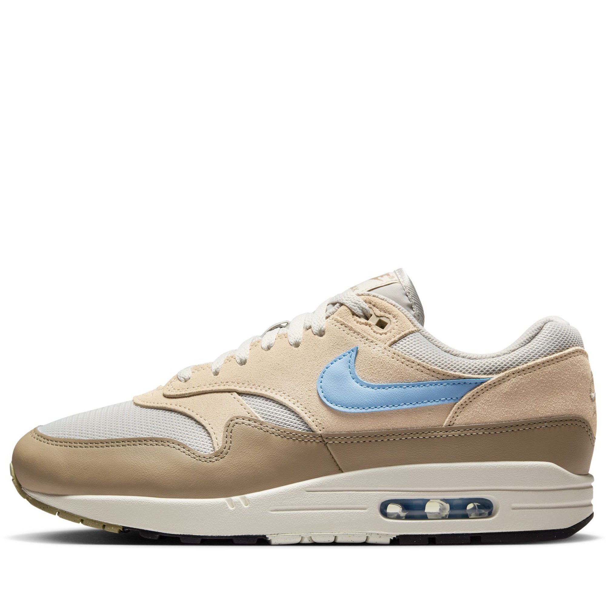 Nike Air Max 1 Essential Men's Running Shoes - Light Bone/Psychic Blue - Comfortable Cushioned Sneakers for Jogging, Gym Workouts & Casual Wear