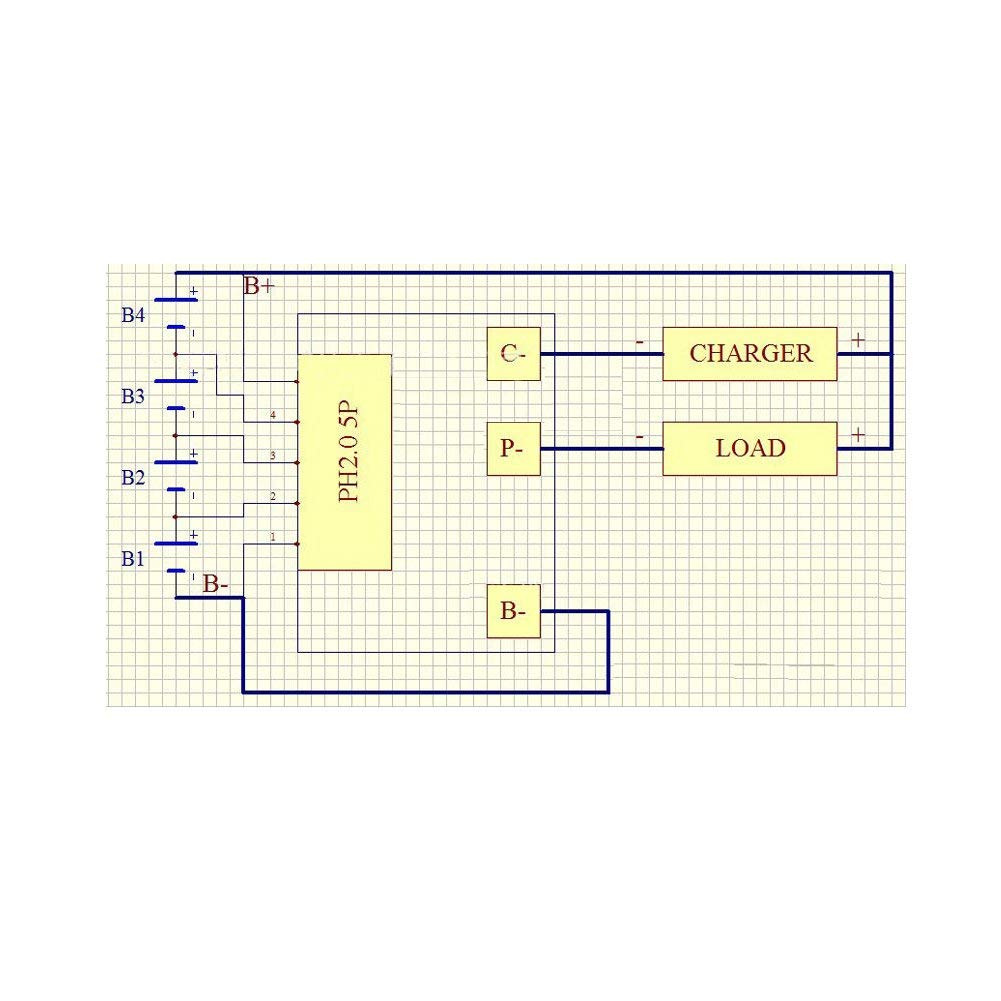 4S 100A 12V BMS Board for LiFePO4 Battery - Solar & EV Charging