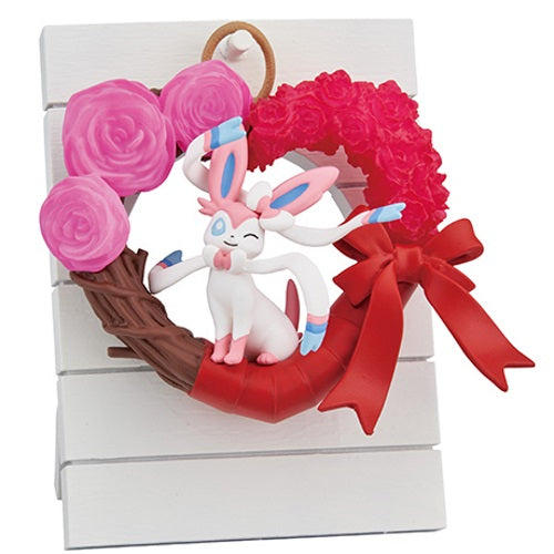 Pokemon Wreath Collection Happiness Re-Ment 2 Inch Mini Figure - Cute Collectible Toy for Display, Gift Giving & Anime Decor