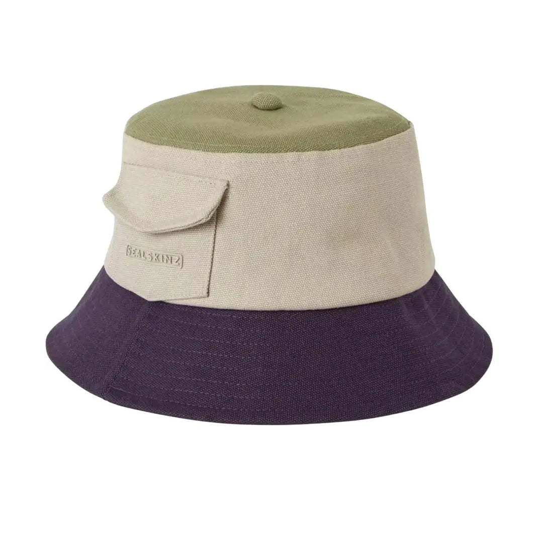 Sealskinz Lynford Waterproof Canvas Bucket Hat for Men & Women - Outdoor Fishing Hiking Rain Protection Sun Hat