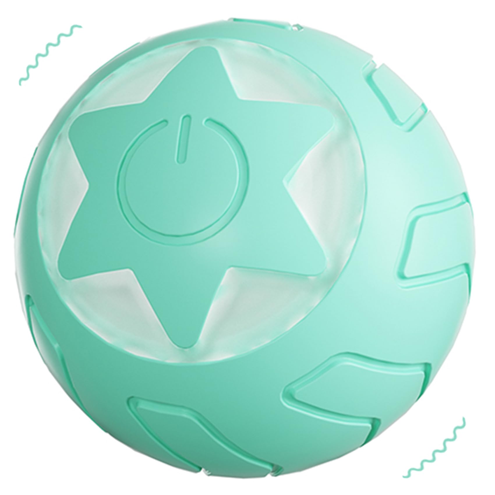 Interactive Cat Toy Automatic Self-Rotating with LED Light - USB Rechargeable Cat Ball Kicker Toy for Indoor Cats & Kittens - Blue - Perfect for Exercise, Playtime & Nighttime Entertainment