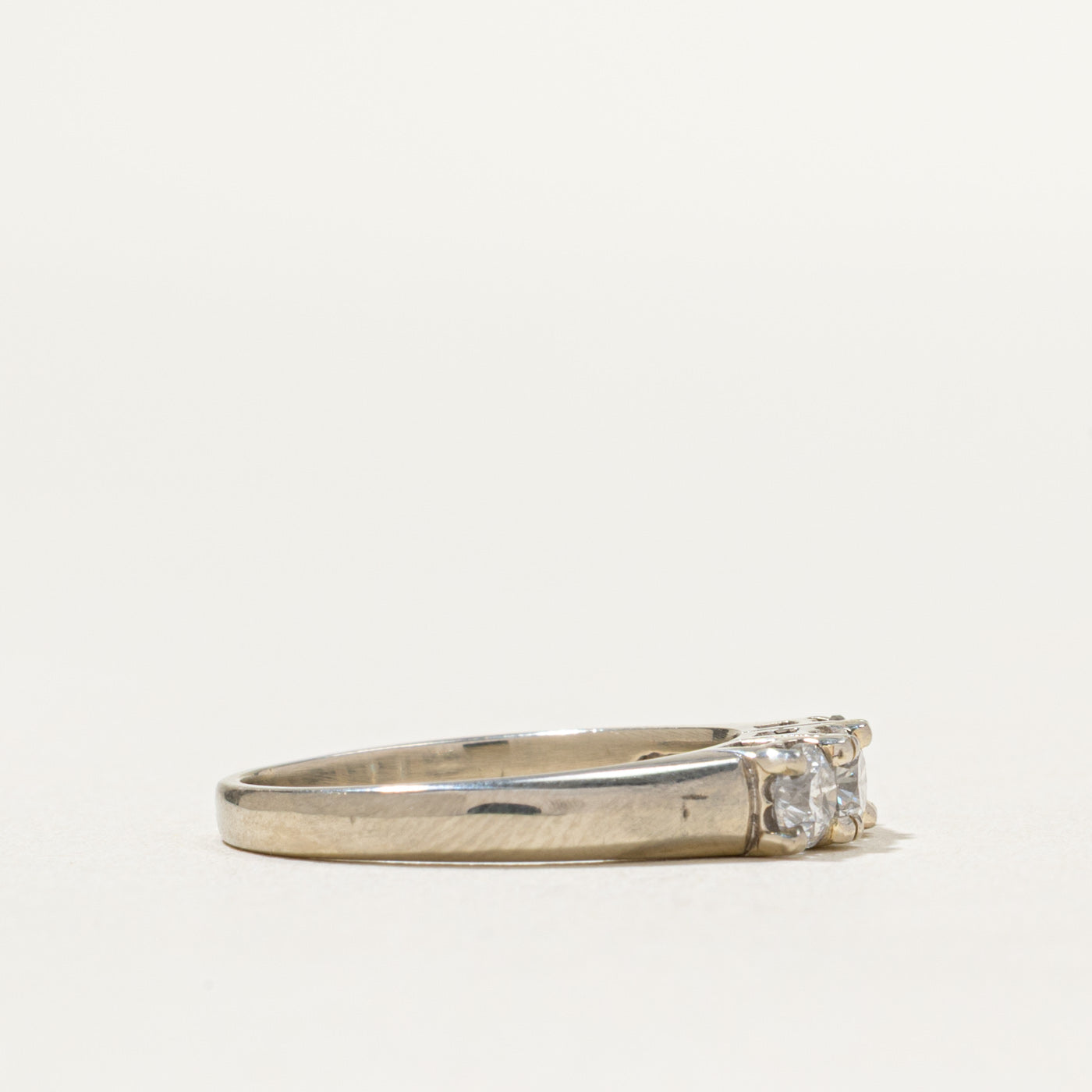 0.46ctw Three Stone Diamond Ring for Women - Size 5.5 | Elegant Engagement, Wedding & Anniversary Jewelry Gift | Perfect for Proposals, Bridal Sets & Special Occasions