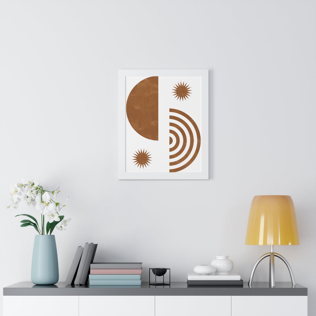 Simple Modern Framed Vertical Poster - Elegant Wall Art Decor for Home & Office - Perfect for Living Room, Bedroom, or Workspace