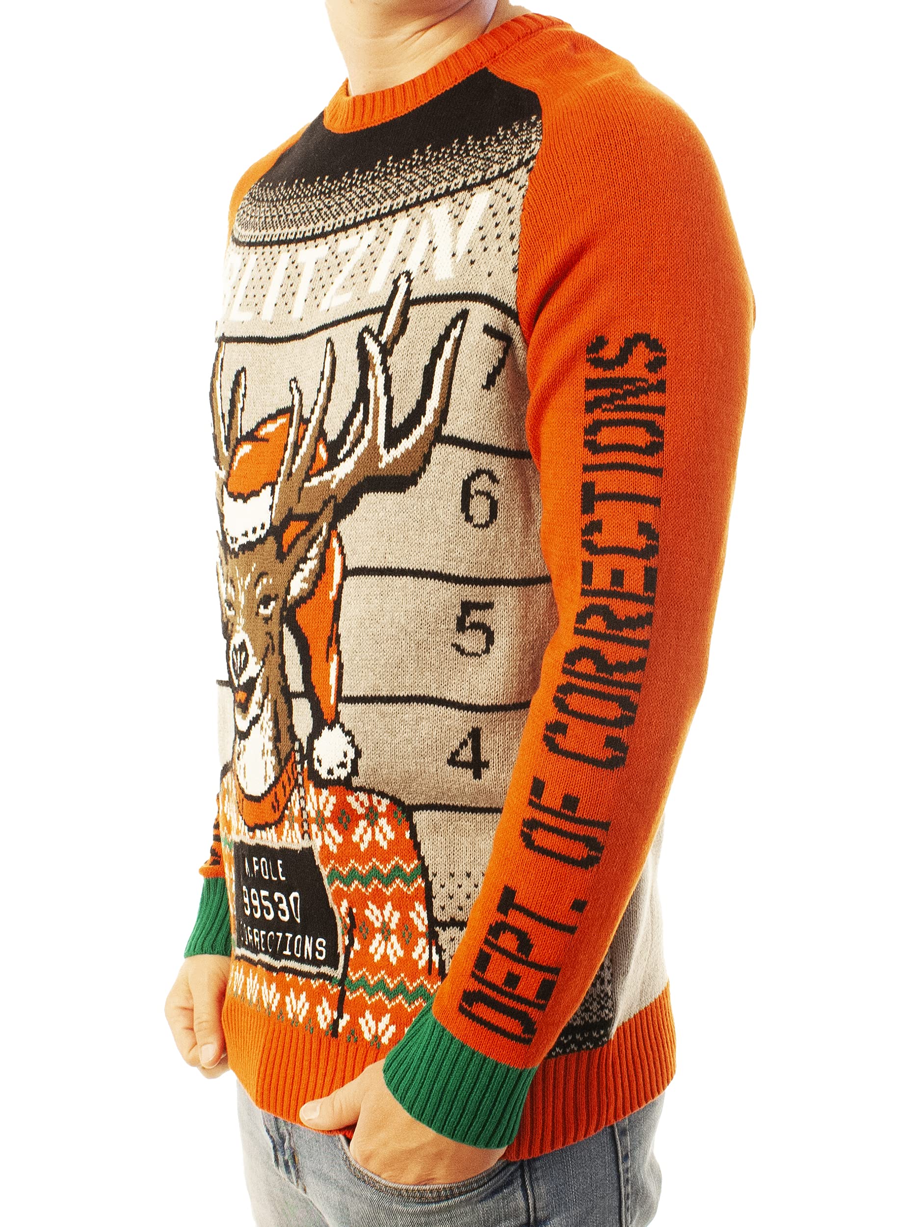 Funny Ugly Christmas Sweater for Men & Women - Classic Knitted Reindeer Holiday Party Sweater - Perfect for Xmas Parties, Family Gatherings & Festive Photos