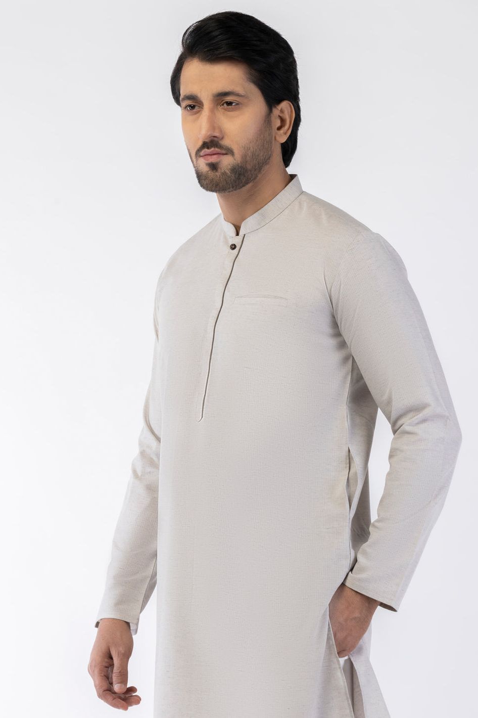 Stylish Blended Light Grey Kurta for Men & Women | Comfortable Cotton Almirah Wear | Perfect for Casual Outings, Festivals & Ethnic Events